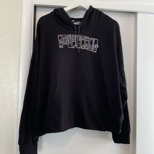 Puma women's cropped Rebel Hoodie 1X NWOT!!!